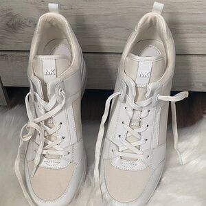 Michael Kors White and Cream Women's Sneakers